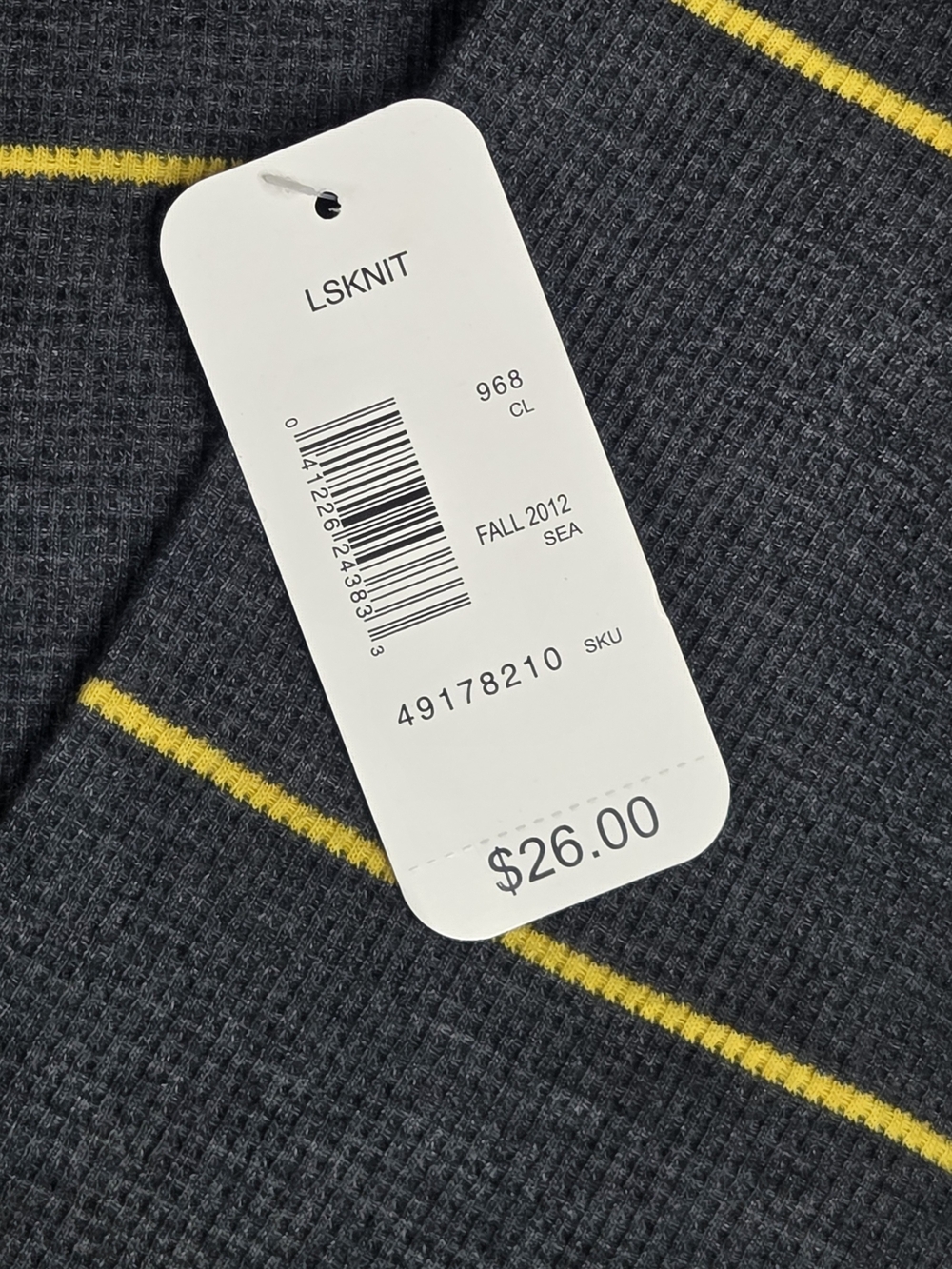NWT Great Northwest Clothing Co Men's XXL Waffle Thermal Long Sleeve Shirt Grey - Picture 5 of 9